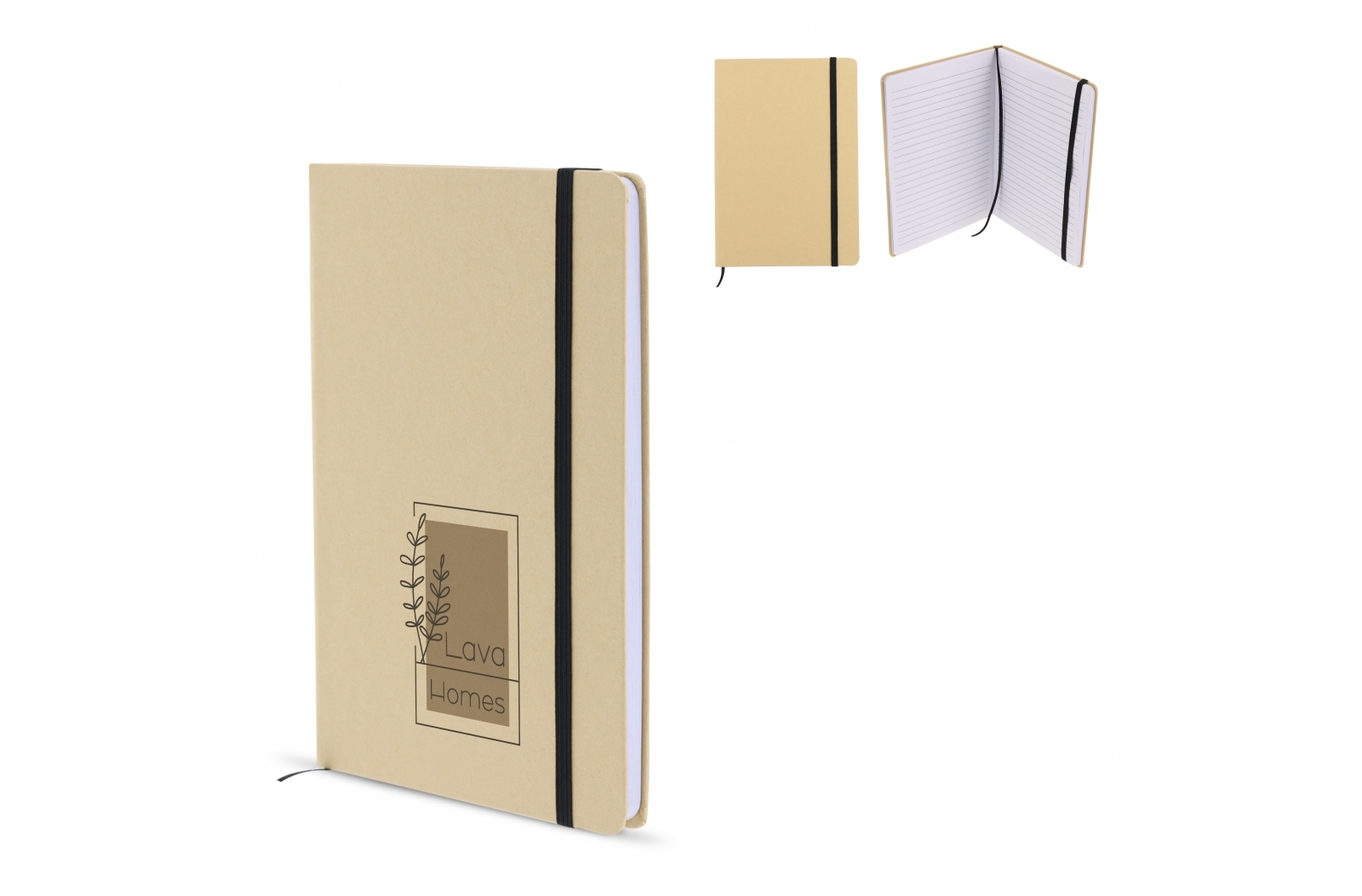Cardboard Cover Notebook with Black Ribbon - Kinver