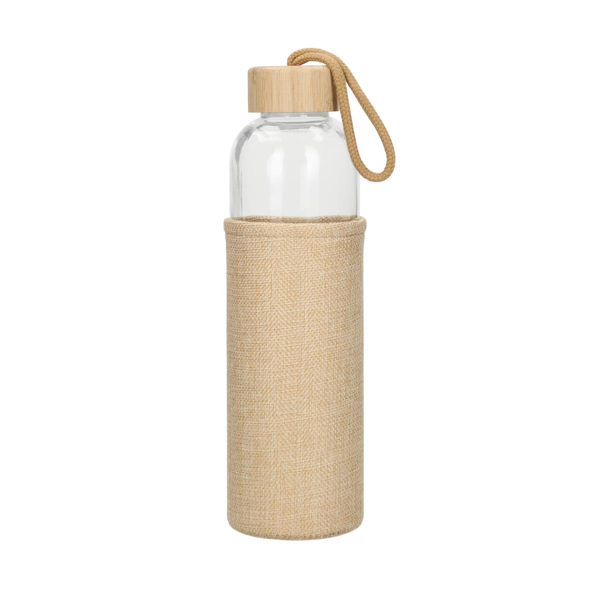 Bamboo-Capped Soda Lime Glass Drinking Bottle - Northiam
