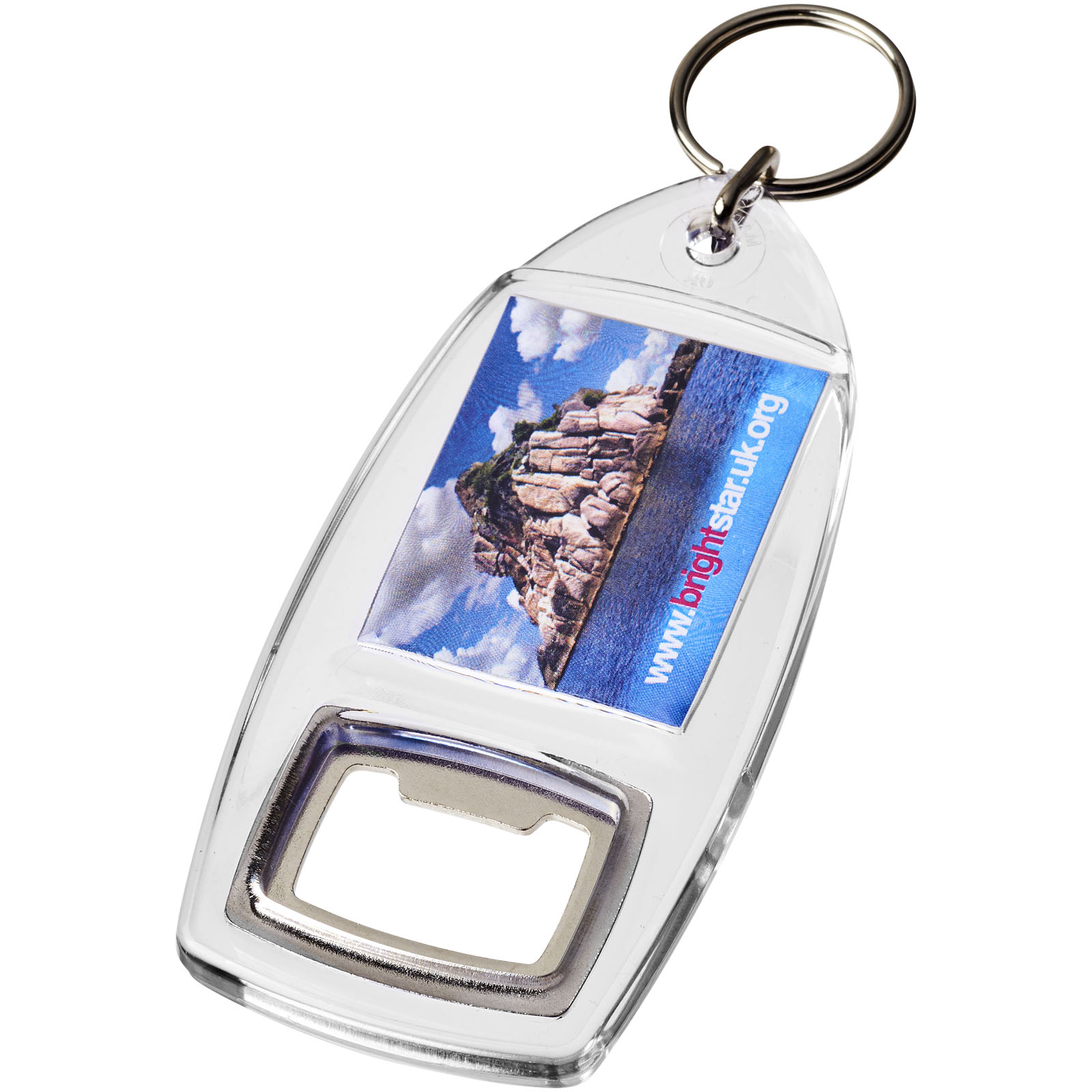 Transparent Keyring Bottle Opener - Piddletrenthide - Mansfield