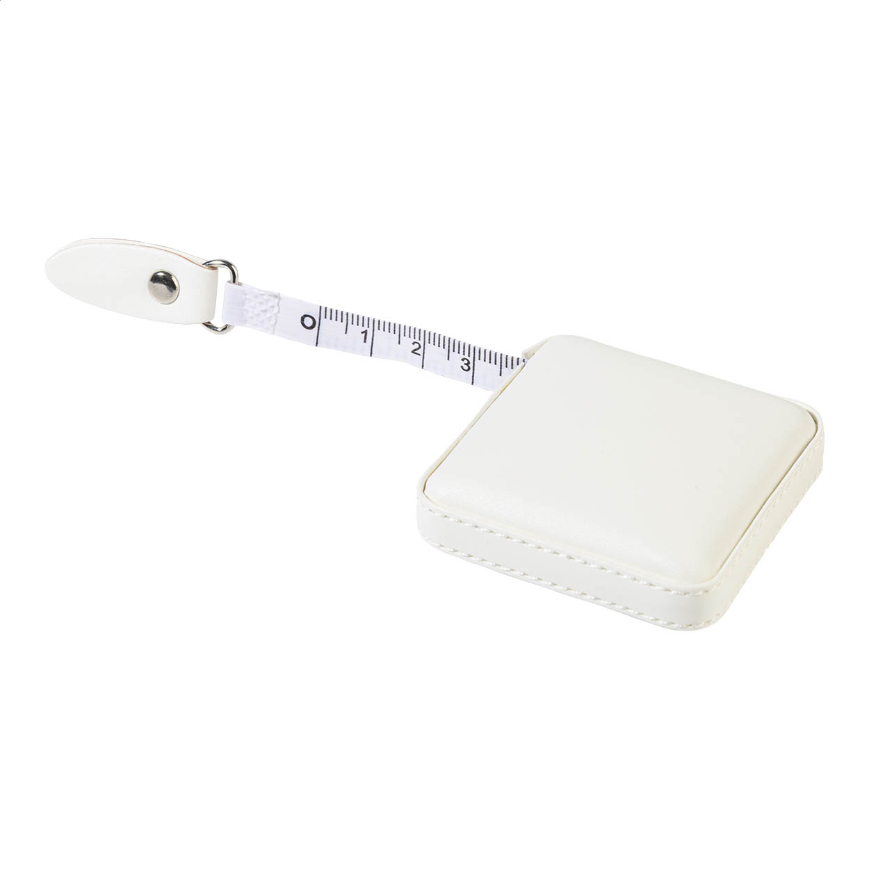 Siluette square body tape measure with recycled PU cover, 1.5 m