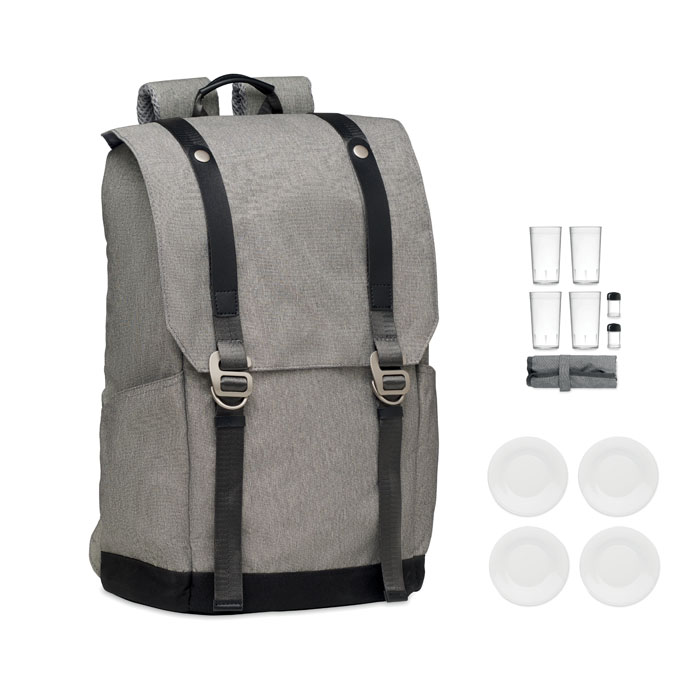 4-Person Picnic Backpack with Cooling Compartment - Bakewell