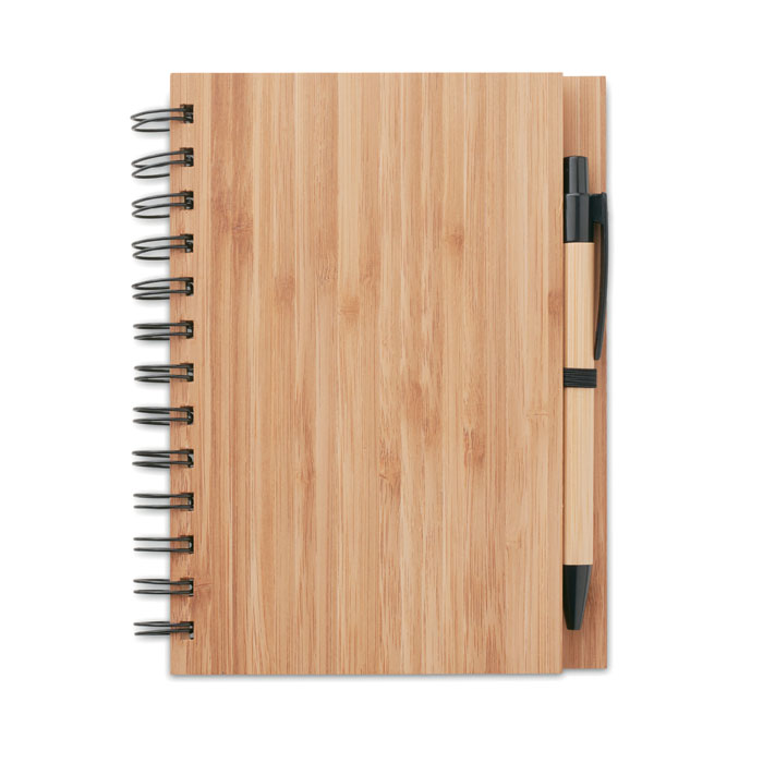 A notebook with a bamboo cover that comes with a matching pen - Yafforth - Mere