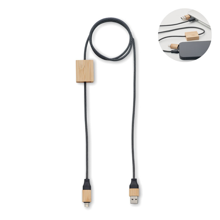 EcoCharge Bamboo 60W Cable - St. Cleer