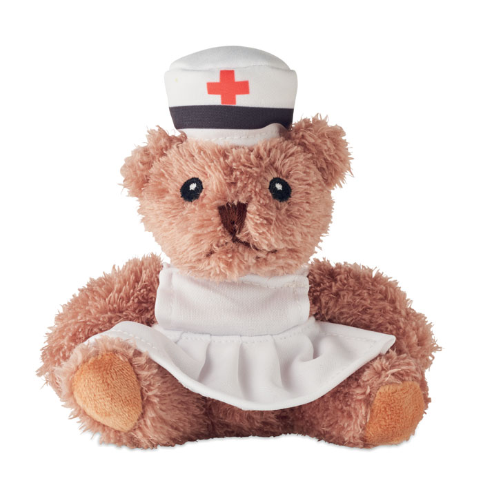 Plush teddy bear nurse