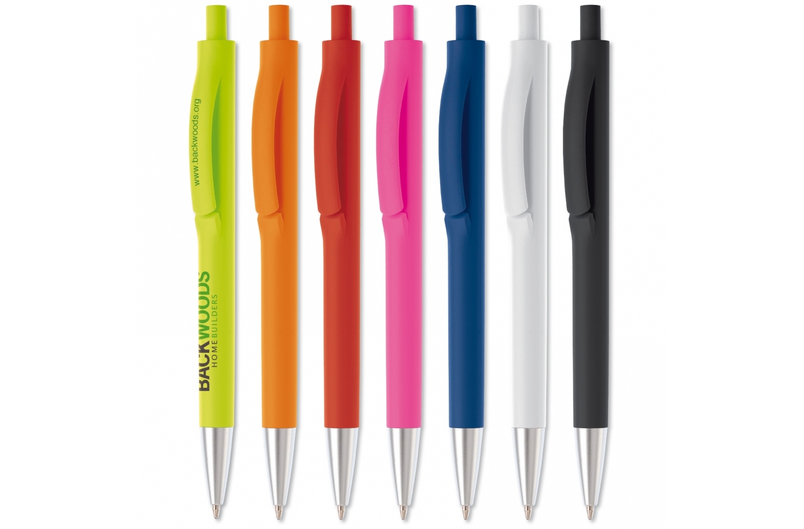 Stylish ballpoint pen with metallic tip and large refill - Orford