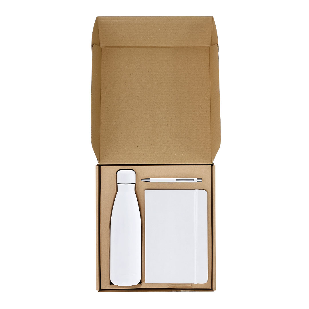 Notebook and Pen with Thermal Bottle Set - Hanbury