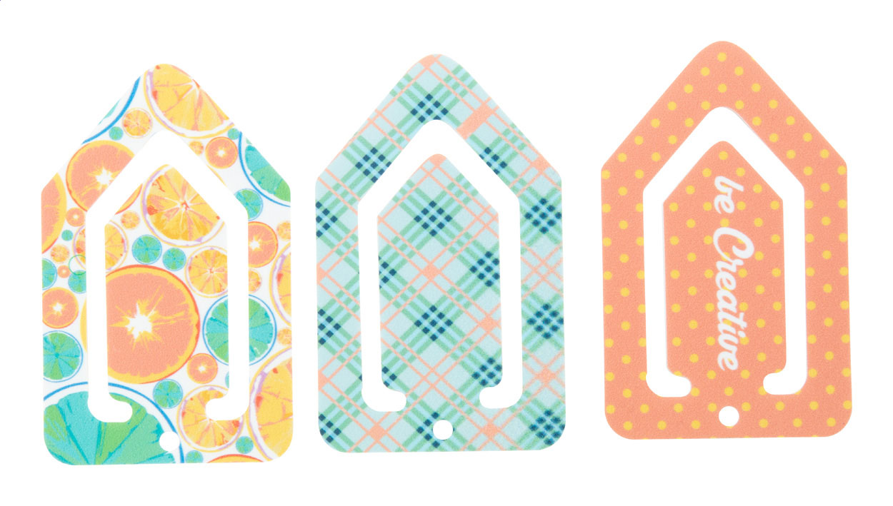 Kunststoff-Lesezeichen mit Clip - Haselünne