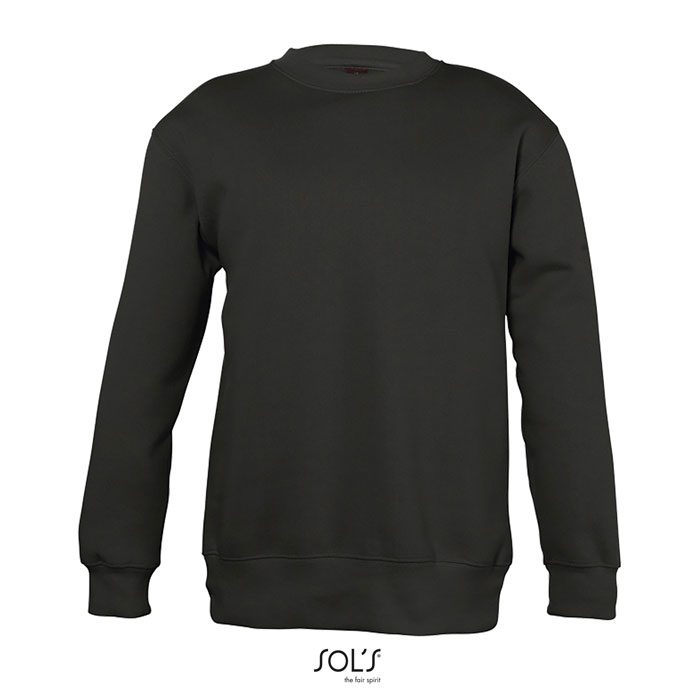 A sweatshirt for children that features ribbed cuffs, collar and hem, all made of elastane. - Bury St Edmunds