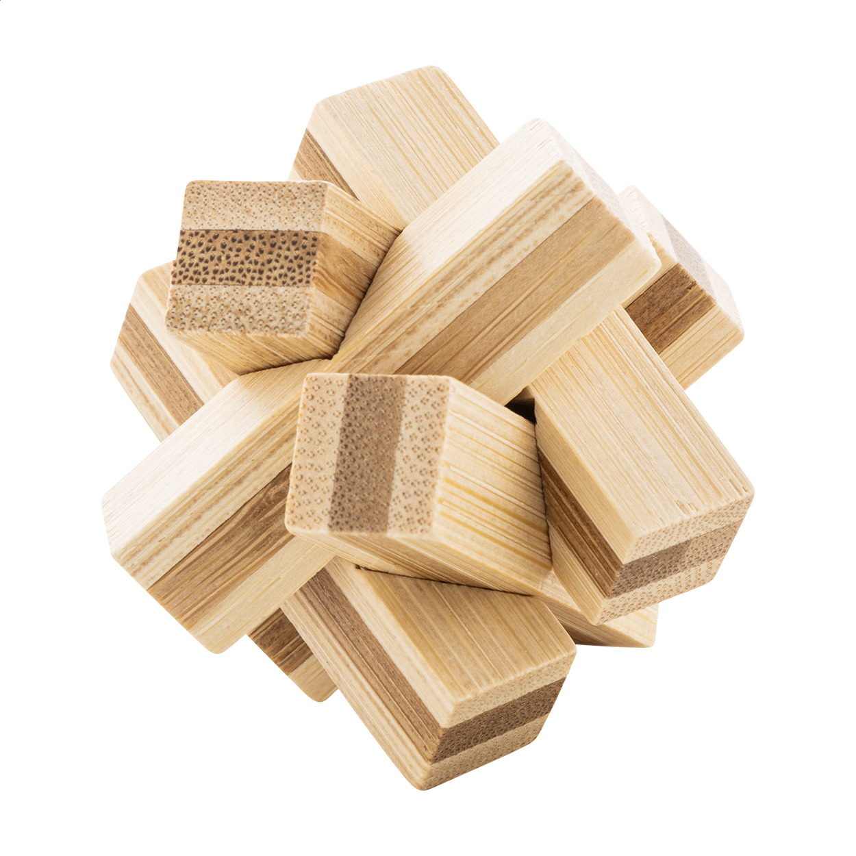 Crossboo Zauberpuzzle aus Bambus in Kraftpapierbox mit Logo bedrucken mit Logo