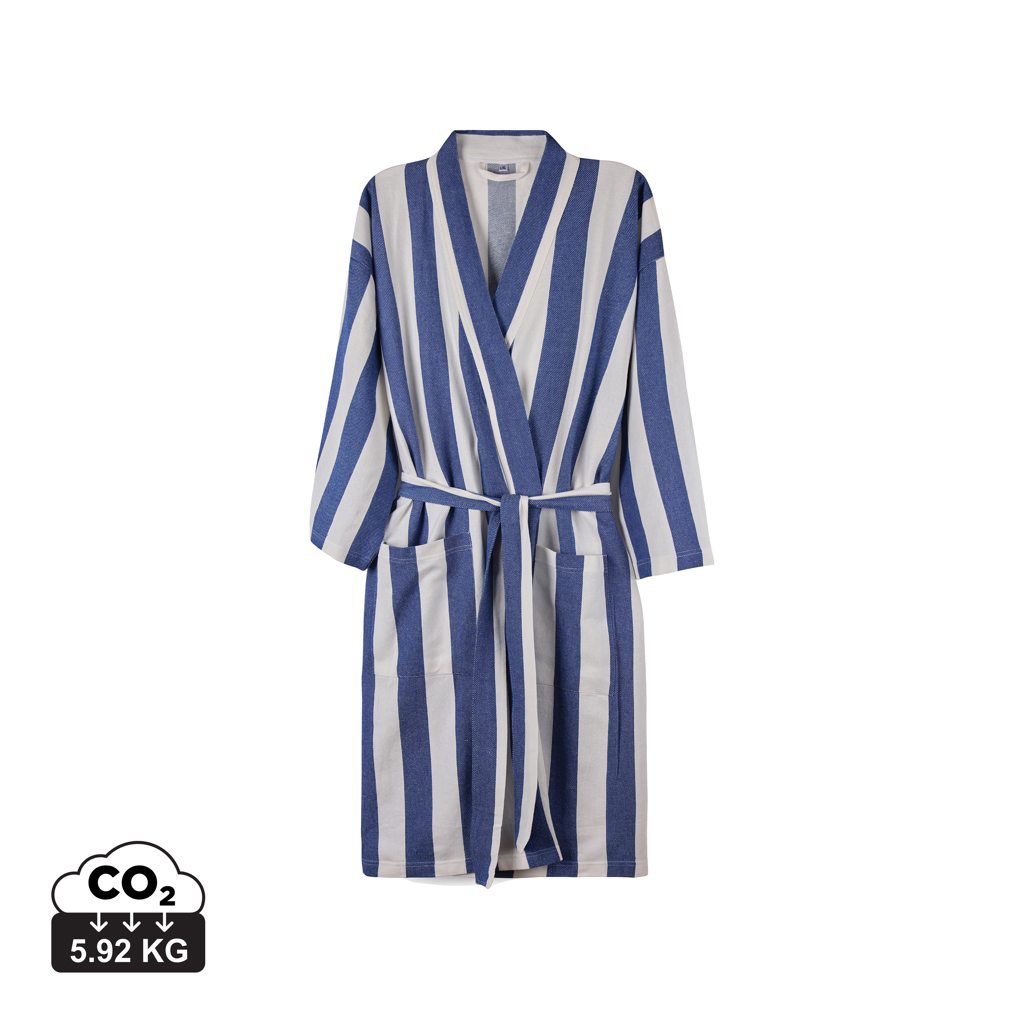 EcoComfort Striped Hammam Robe L/XL - Kirkwall