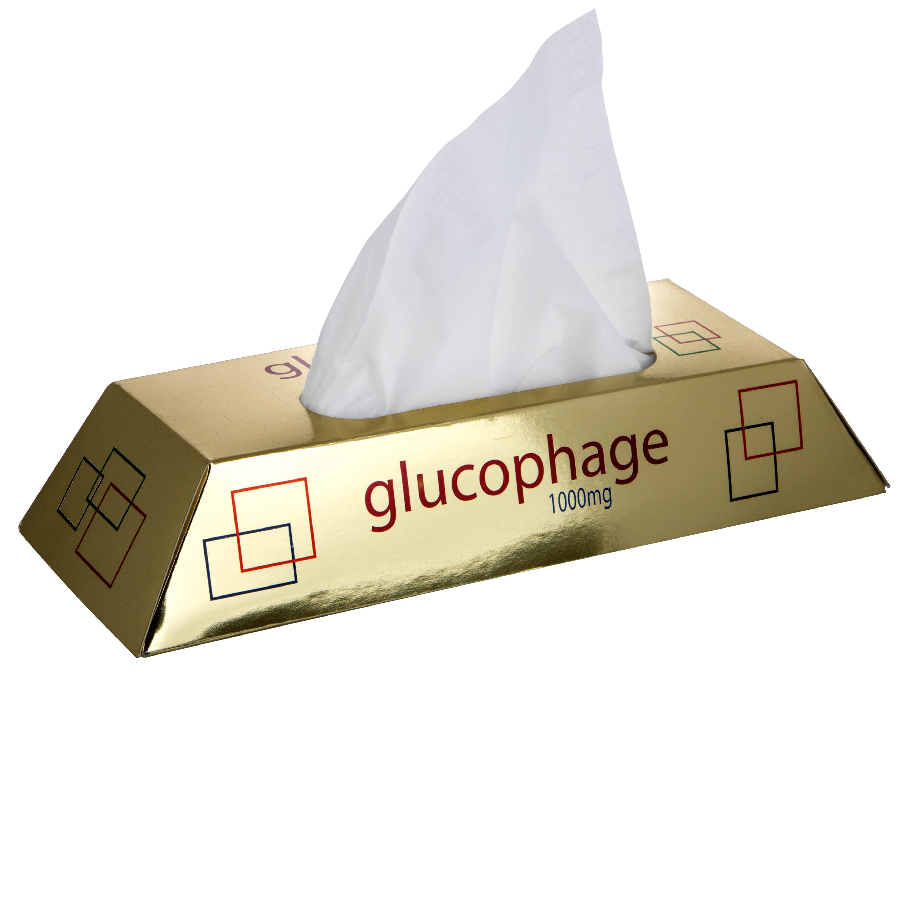 Golden Glimmer Tissue Holder - Baxenden