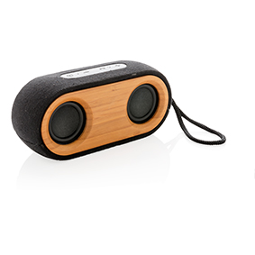 Sustainable Bamboo and Fabric Speaker - Llanfairpwllgwyngyllgogerychwyrndrobwllllantysiliogogogoch