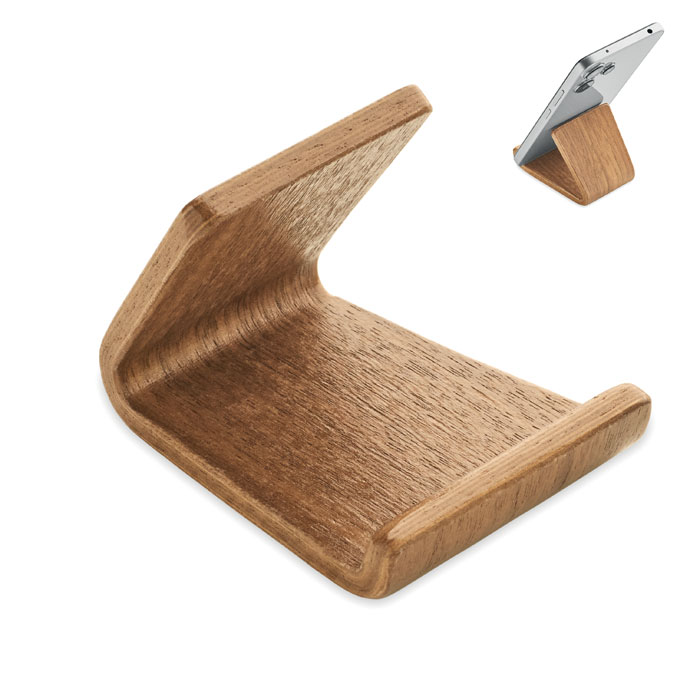 Walnut phone stand
