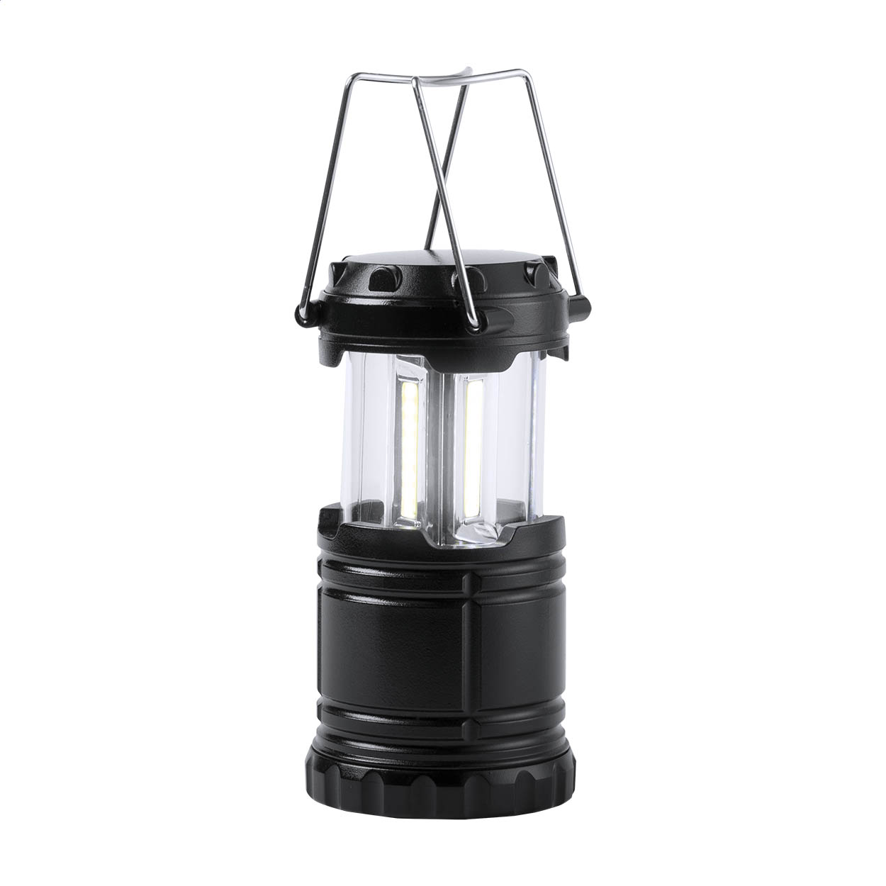Francis Campinglampe mit 30 LEDs in 3 COB-Leuchten und Metallgriffen bedrucken mit Logo