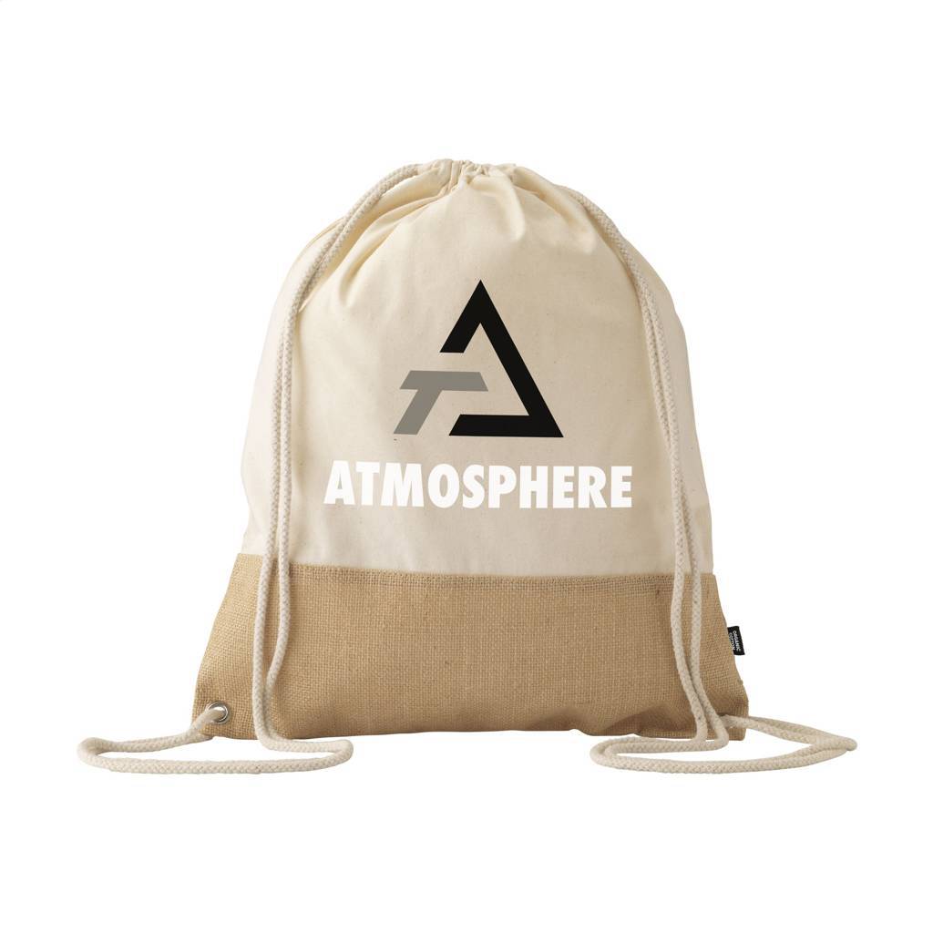 Eco Friendly Organic Cotton and Jute Backpack Zaprinta