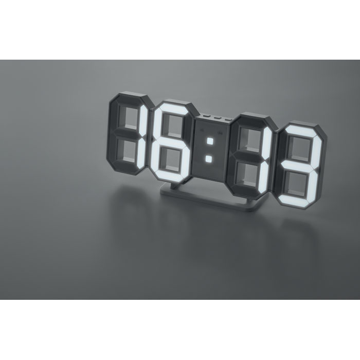LED Digital Wall Alarm Clock with AC Adaptor - Totton