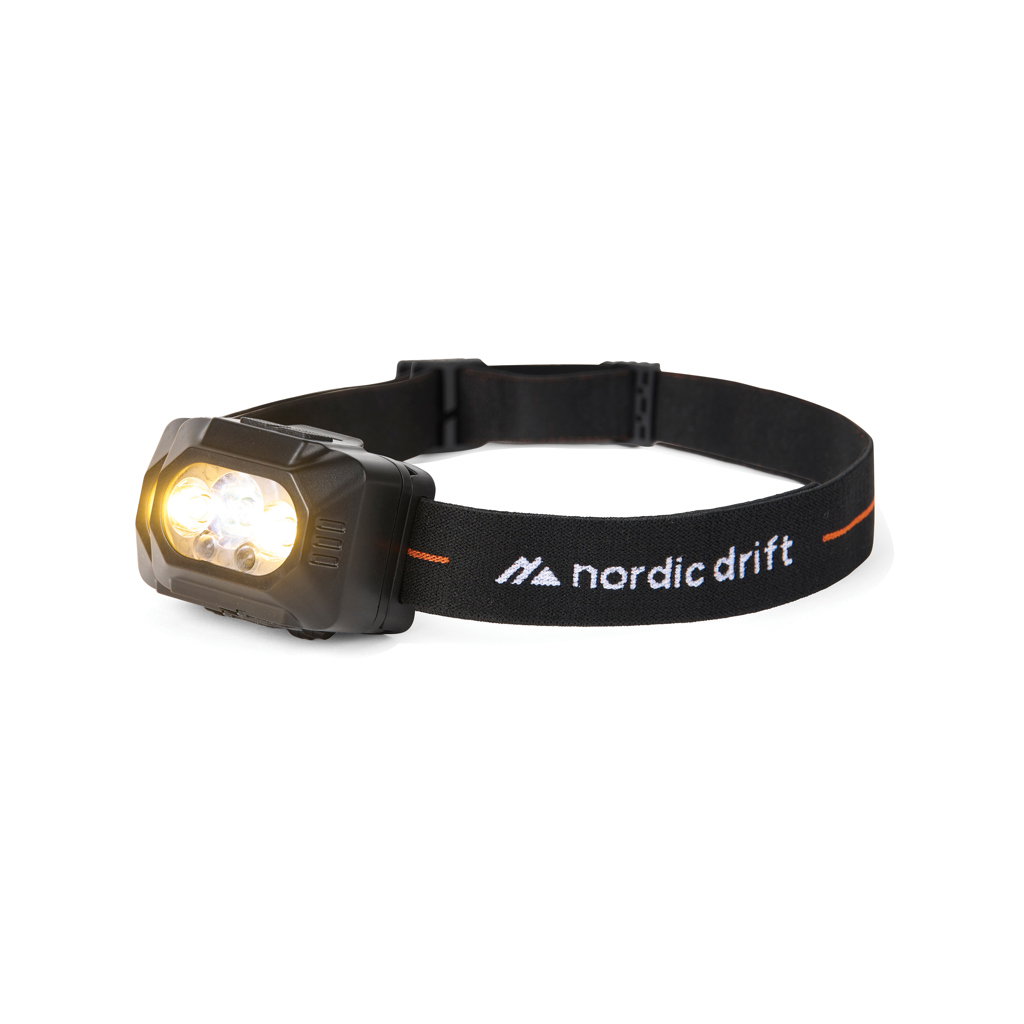 NordicDrift Everest powerful headlamp with double battery