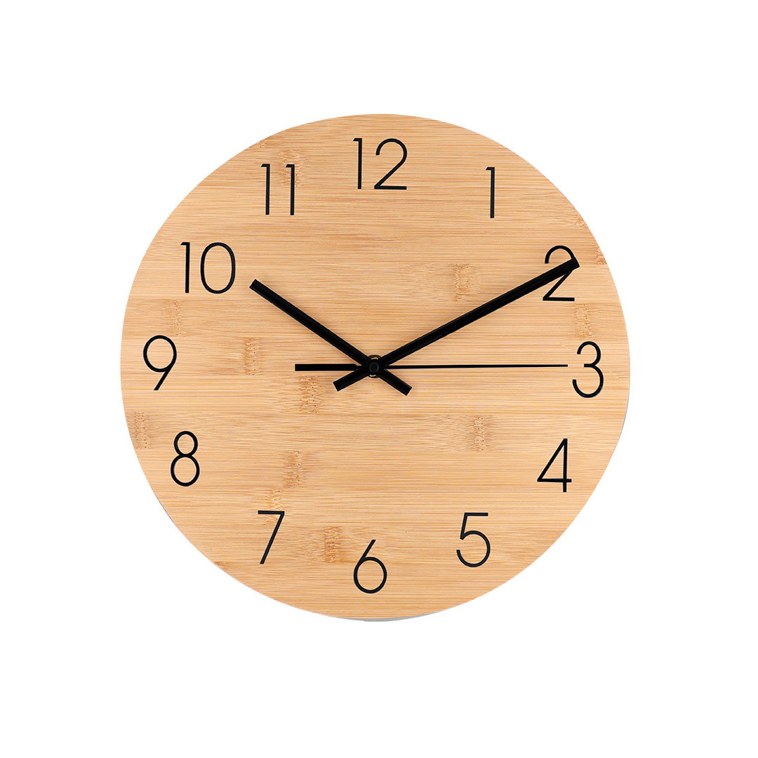 EcoBamboo Wall Clock (30 cm) - Aconbury