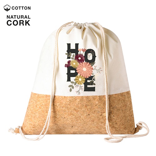 Backpack with drawstring, made of cotton and cork, from the Nature Line - Romford