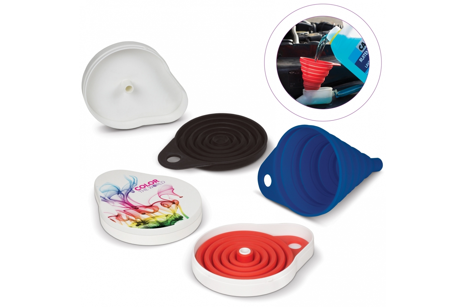 Design Plastic Box with Foldable Funnel - Upton