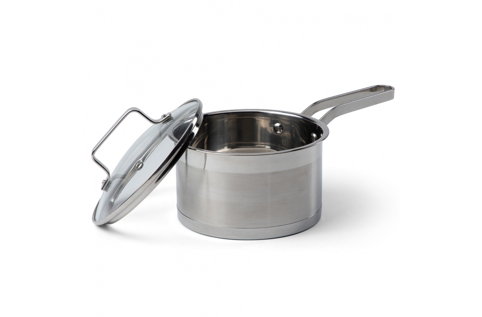 A 1.5 litre stainless steel saucepan made by Orrefors Jernverk - Little Walsingham - Millington