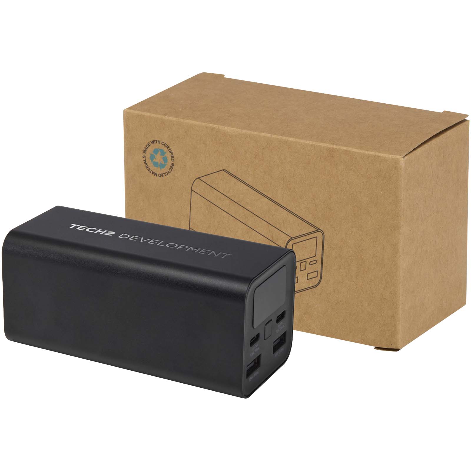 Recycled Aluminium Power Bank 20,000 mAh 70W - Warwickshire