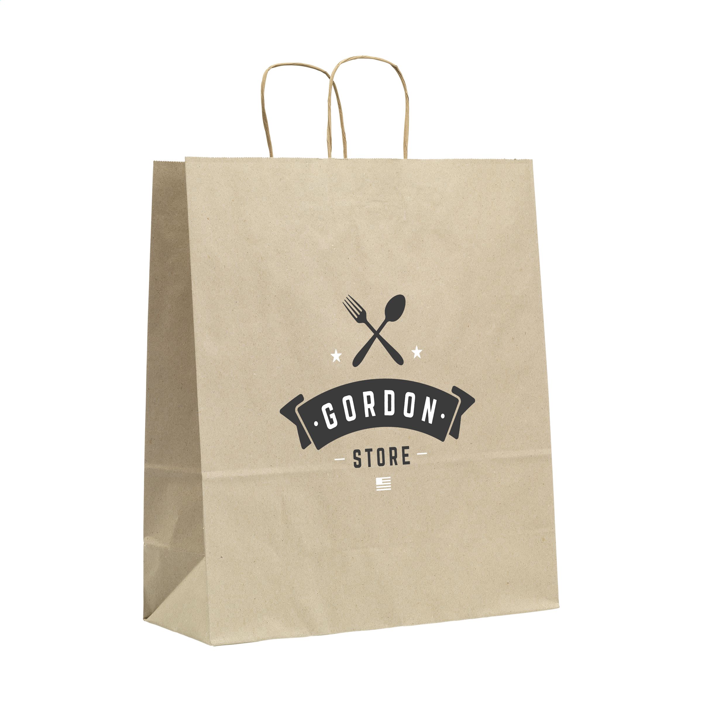 Green Meadow Gift Bag - Wigston printed with logo