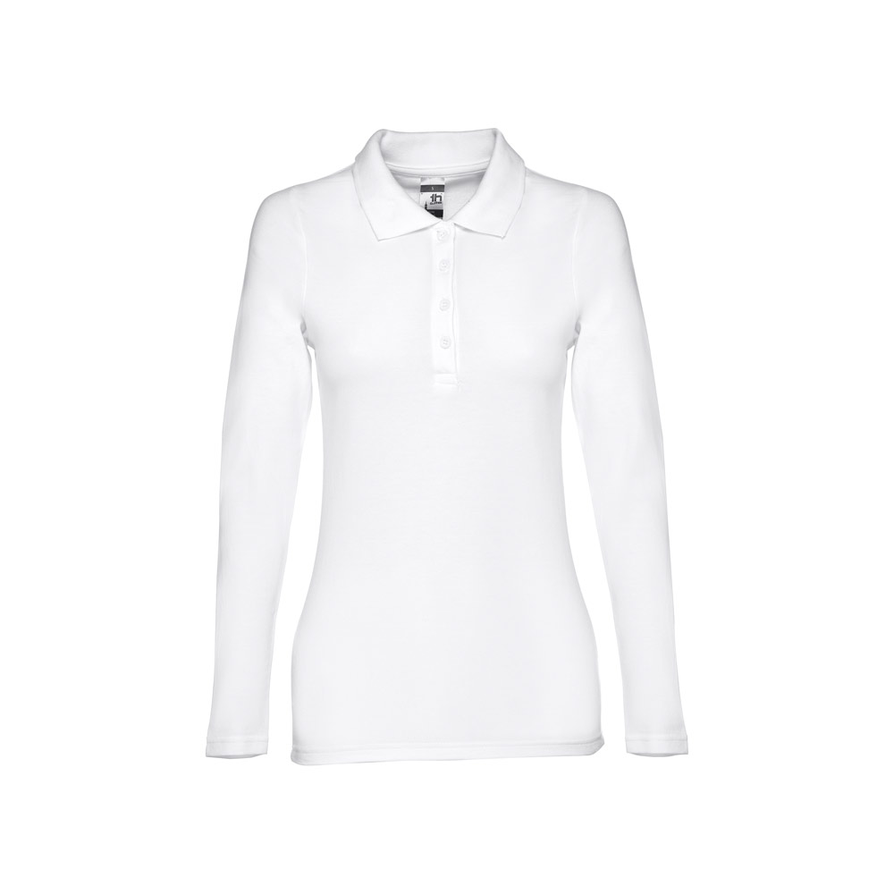 Women's Long-Sleeved Polo made from Piqué Cotton - Bickenhill - Cubbington