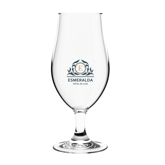 Personalized beer glass on stand (40 cl) - Lyanna