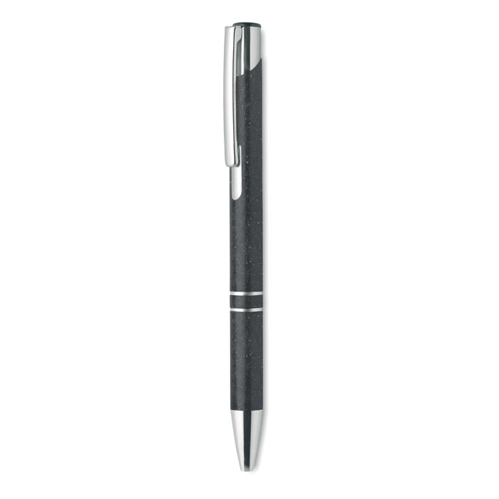 Kugelschreiber mit Druckknopf aus Weizenstroh und ABS-Material - Remagen 