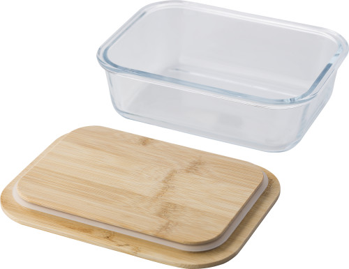 Lunch box de vidro com tampa de bambu - Wantage