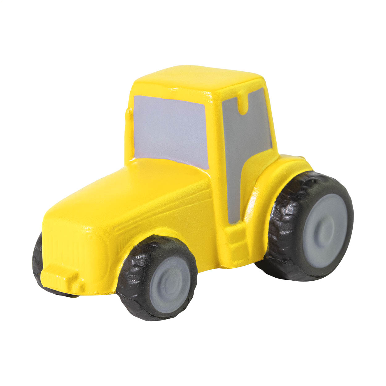 Antiestrés FarmCalm con forma de tractor de espuma PU y tu logo