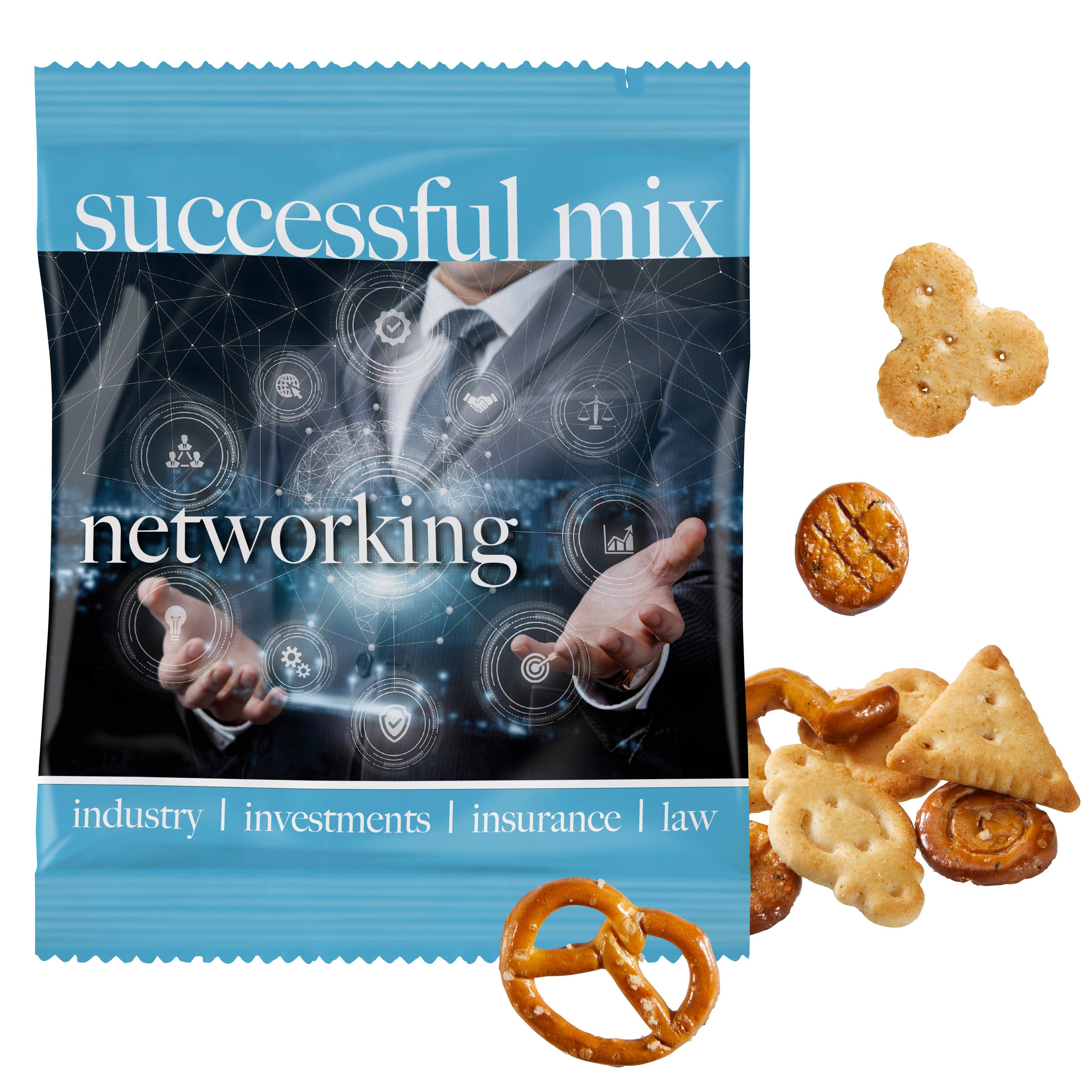 Knabber-Mix - Tönning bedrucken mit Logo