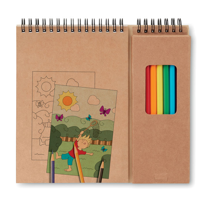 Colouring Book Set with Pencils - Great Ayton