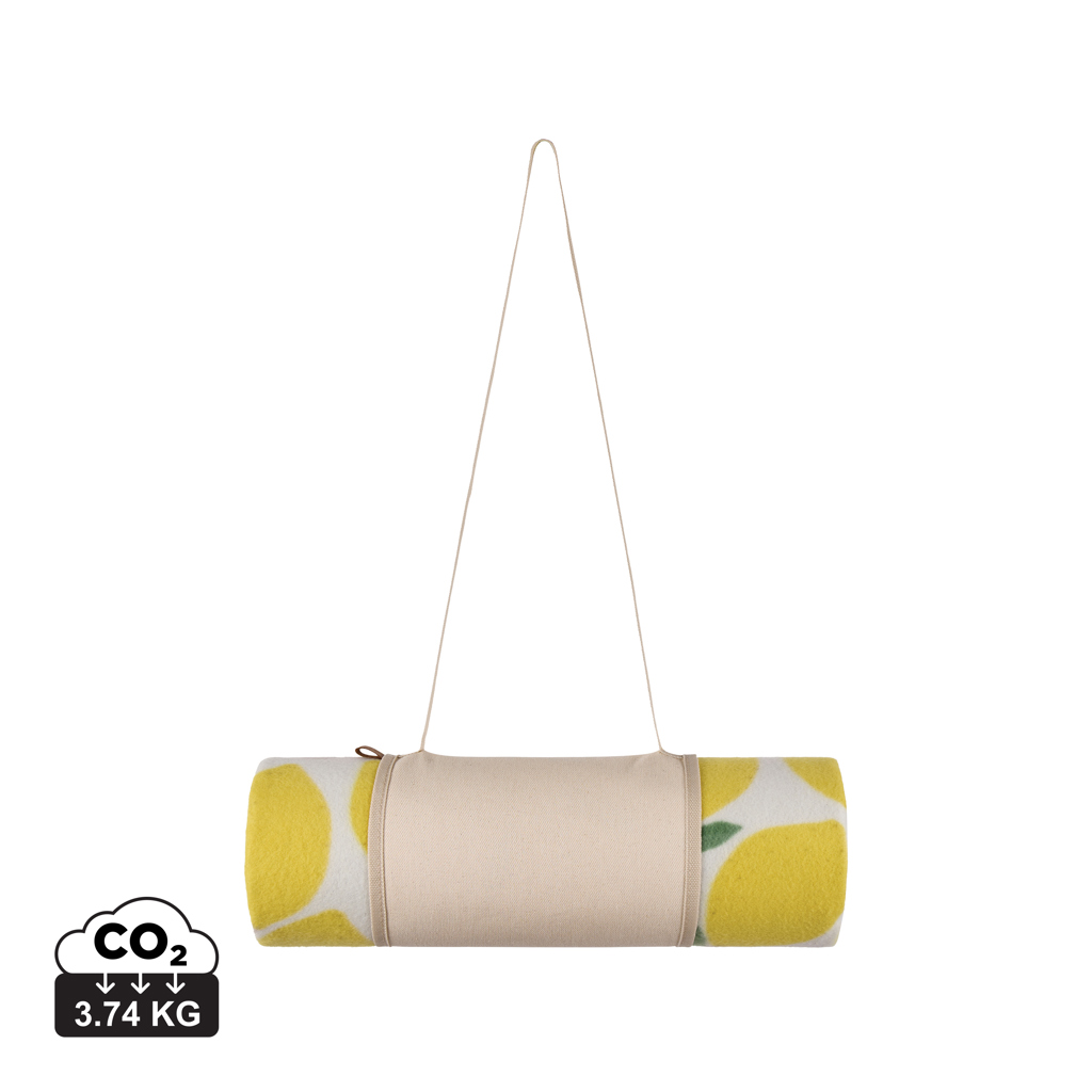 Lemon Lively Recycled Picnic Blanket - Denby Dale