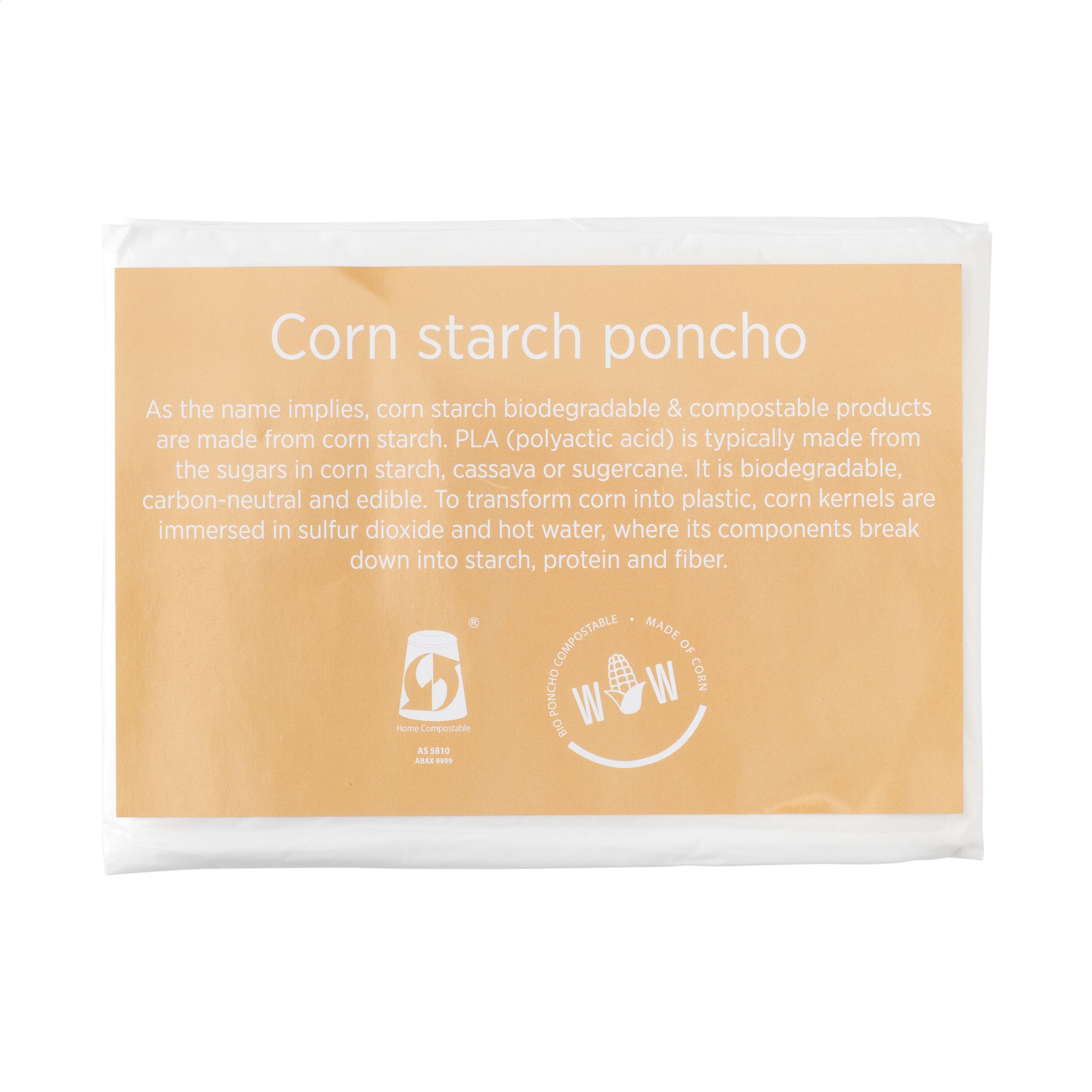 Biodegradable Cornstarch Poncho - Oswestry