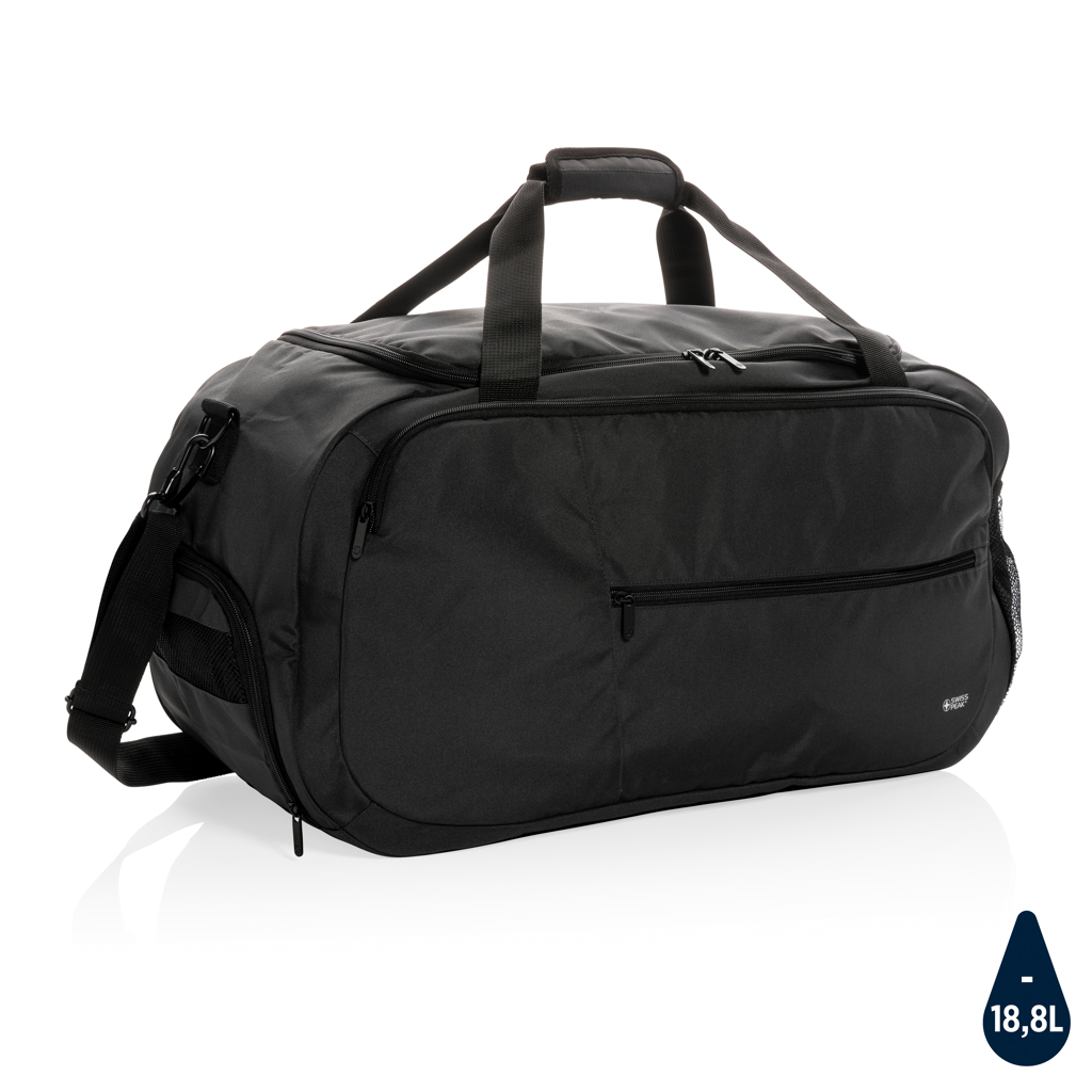 Swiss Peak AWARE™ RPET Modern Sports Duffle Bag - Higher Bebington