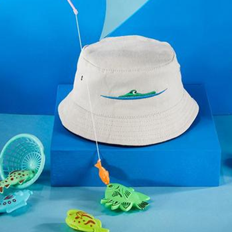 Kinder Bürstet Baummwollbob mit Kontrast Rohrleitungen und Metallösen - Bad Vilbel