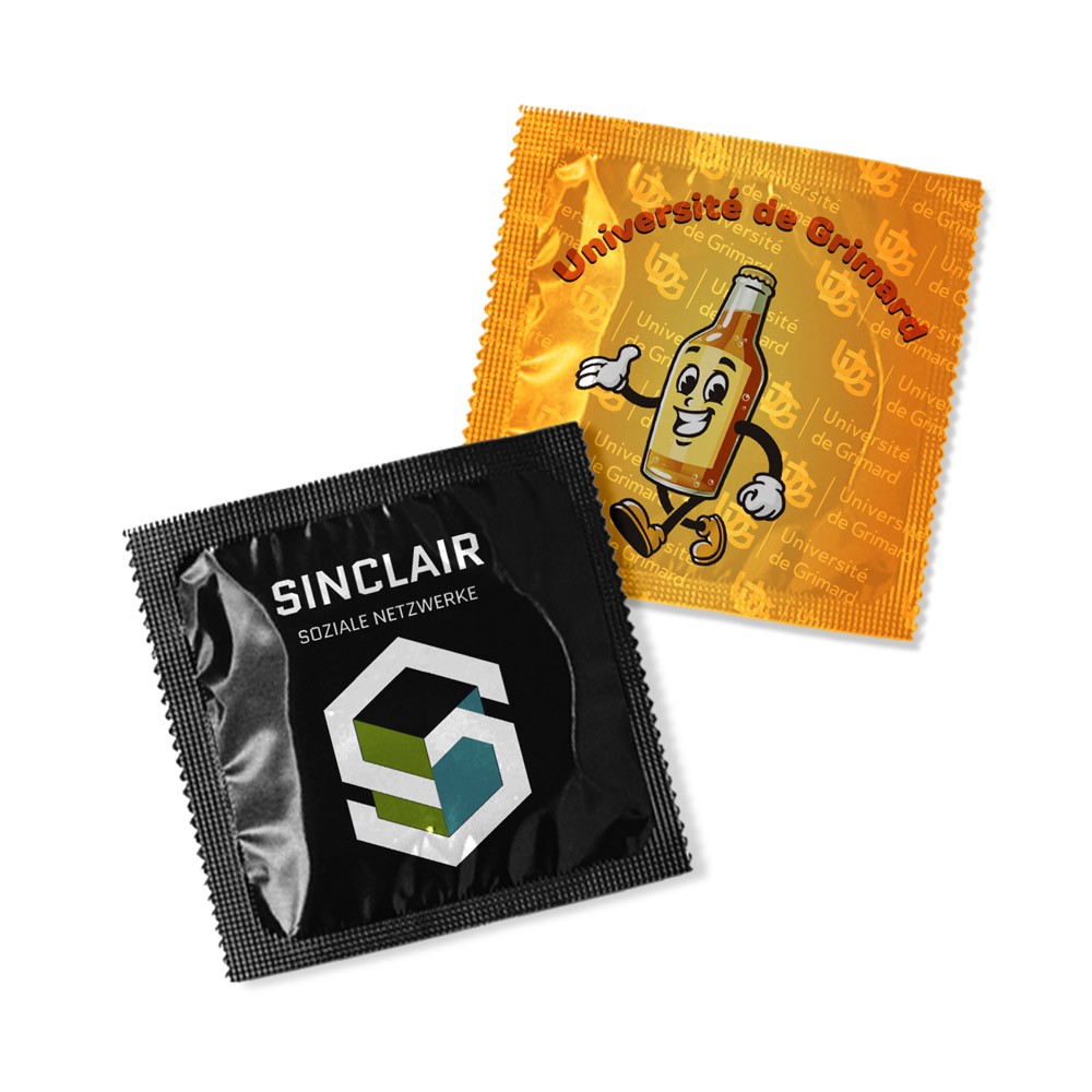Condom with fully customizable packaging - PR02