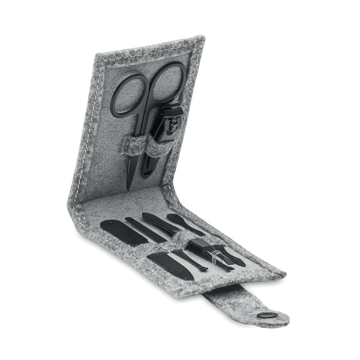 RPET felt 6 piece manicure set - Long Sutton