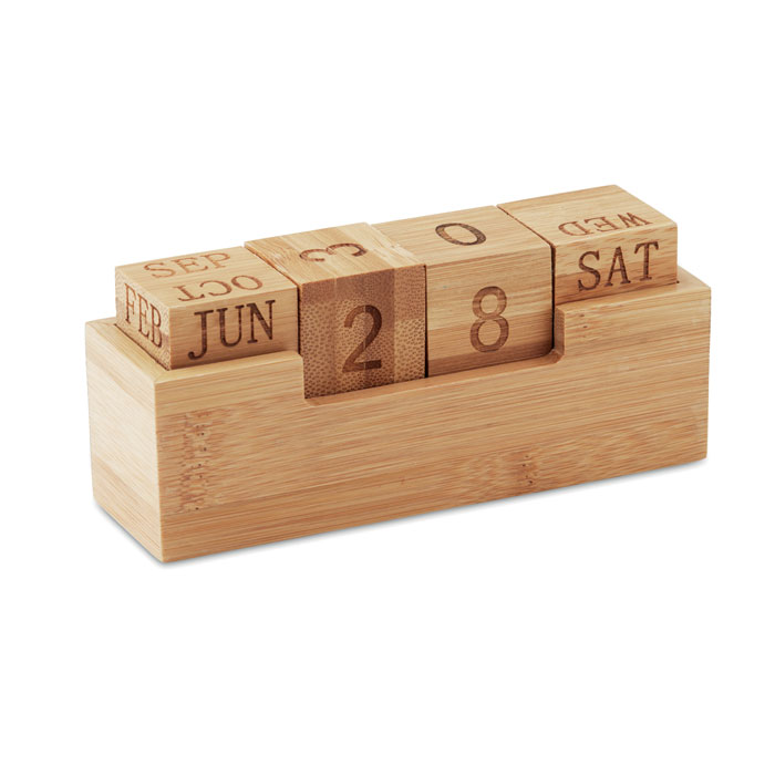 Fritwell Bamboo Block Desk Calendar - Holcombe Heath