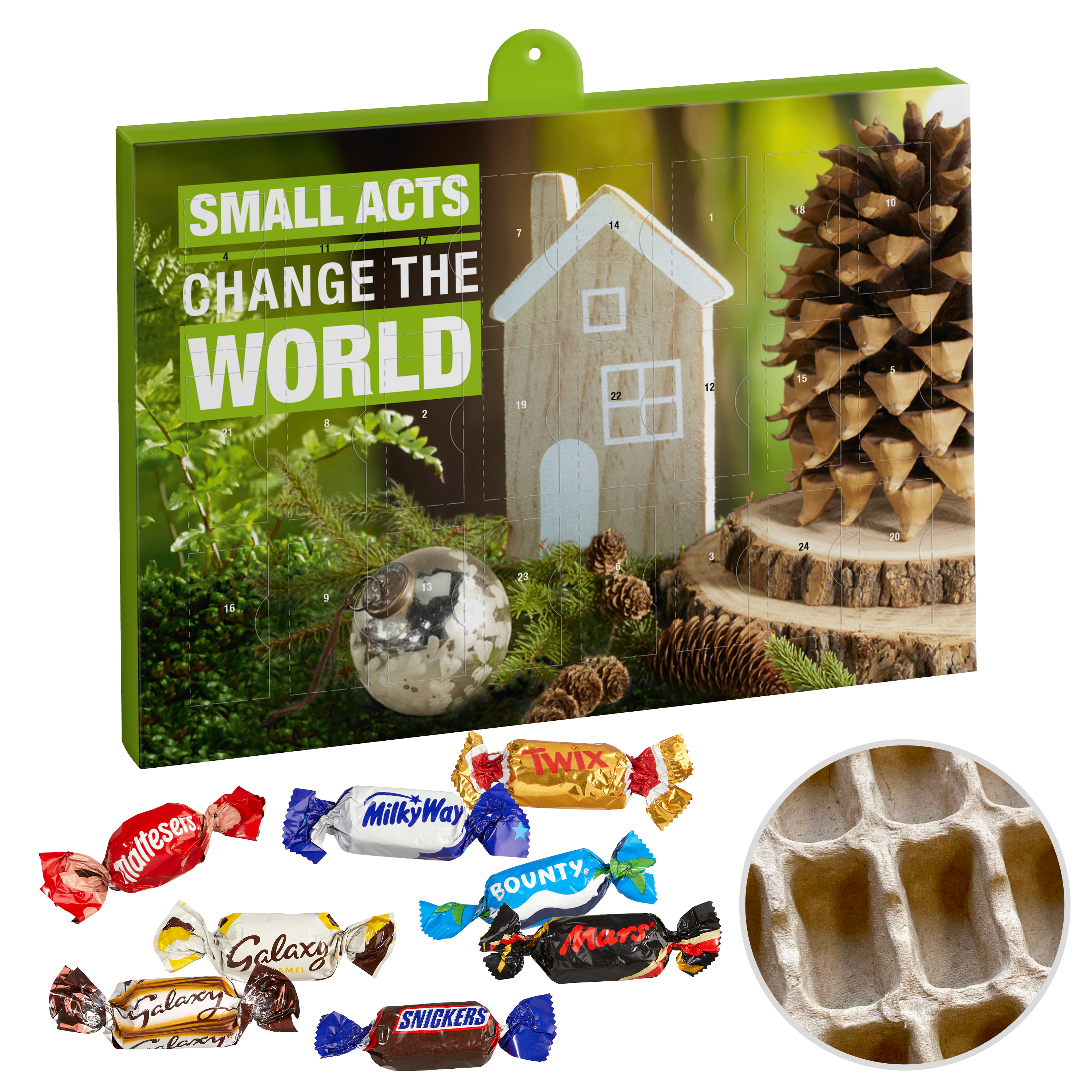 Premium Chocolate Countdown Calendar - Achnacarry printed with logo