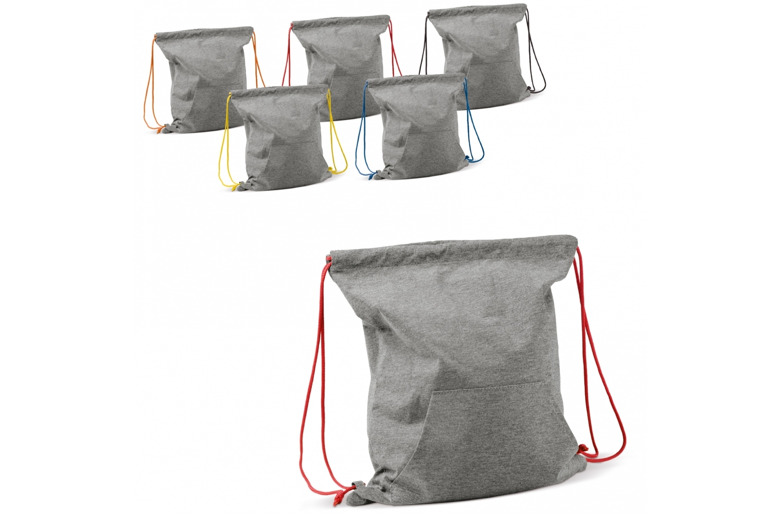 Retro-style sweatshirt drawstring backpack with kangaroo pocket - Compton Abbas