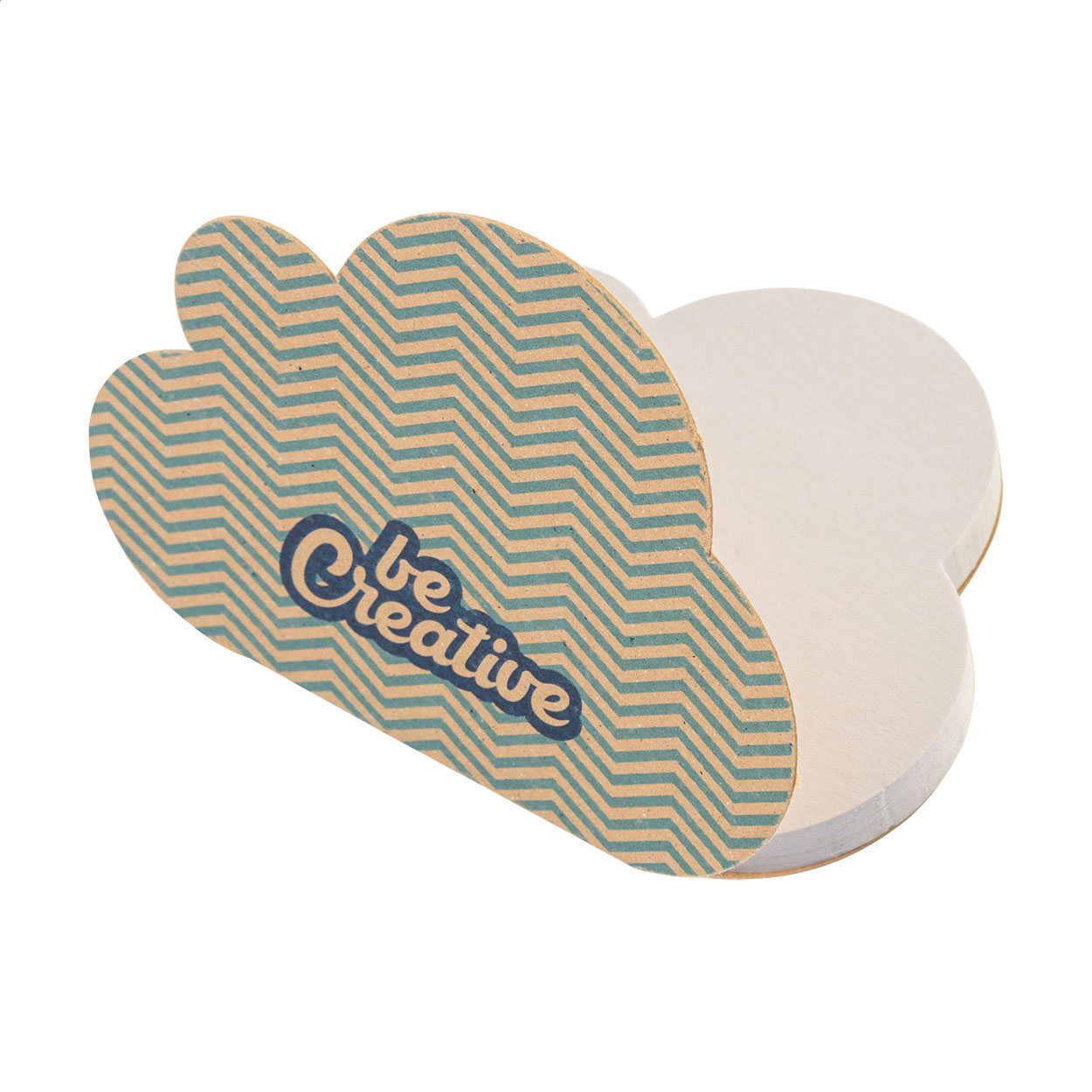 Wolkenhaftes Eco-Notizblock - Langenburg bedrucken mit Logo