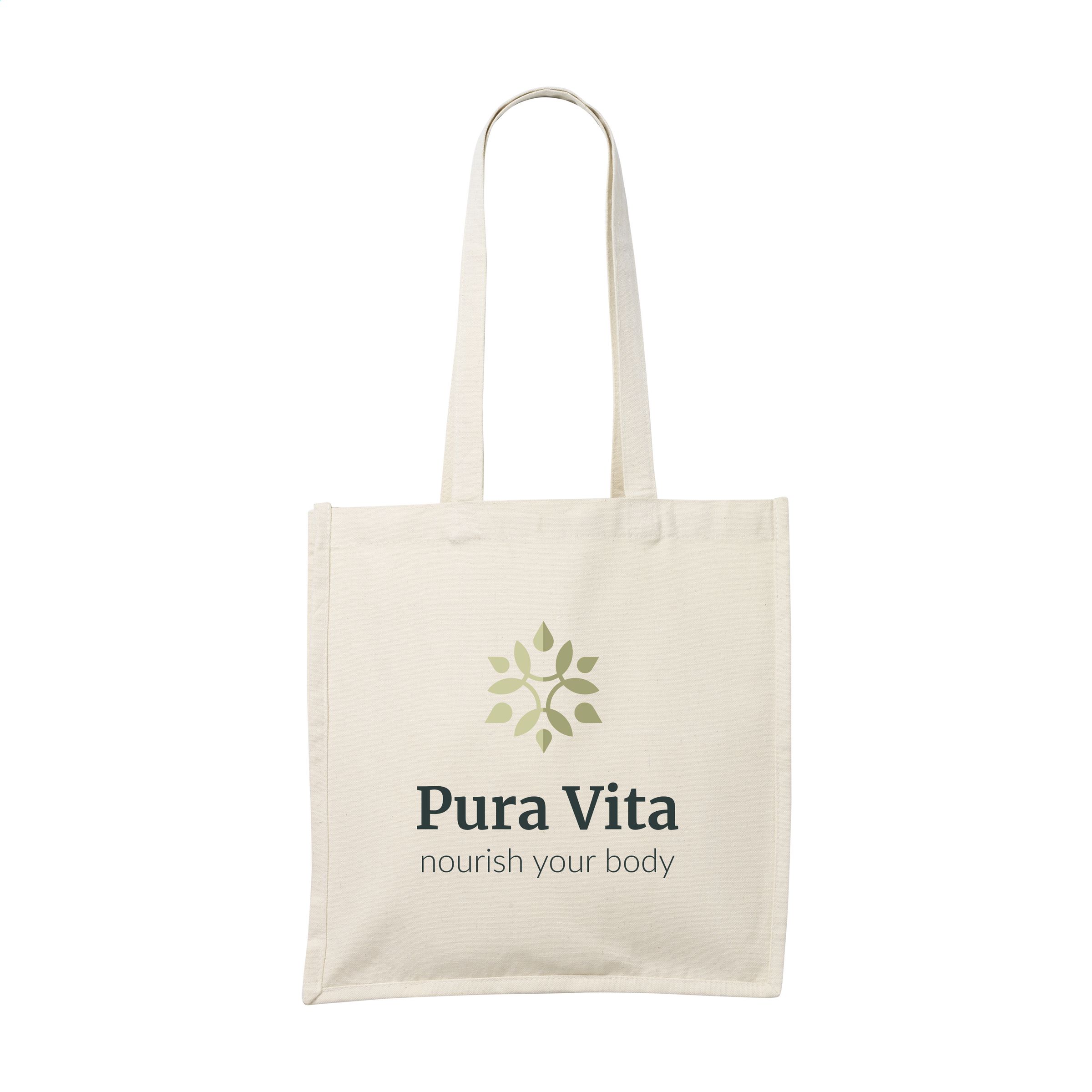 Heavy Duty Canvas Tote - Long Handles - Skegness printed with logo