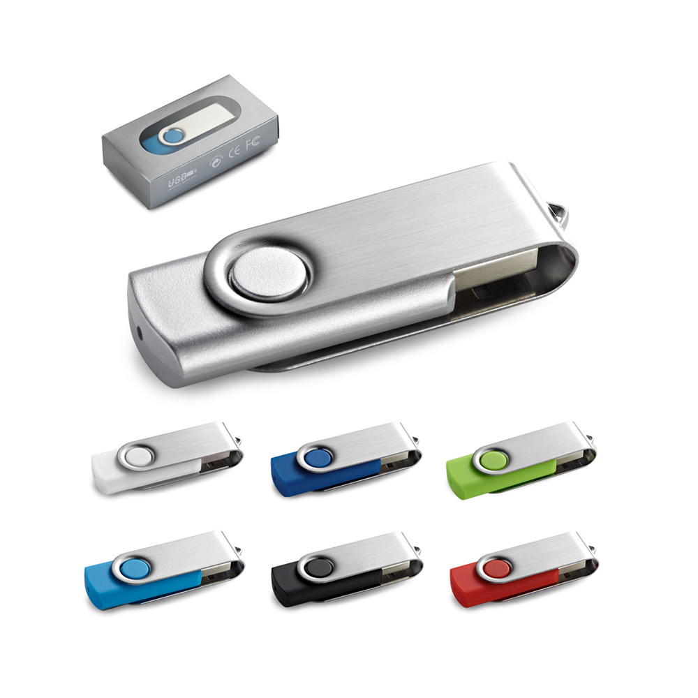 RubberClip USB Flash Drive - Alvechurch - Blackbrook