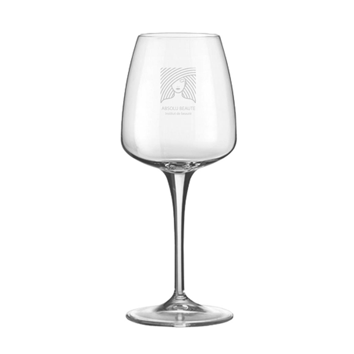 Customized transparent wine glass 430 ml - Ardèche