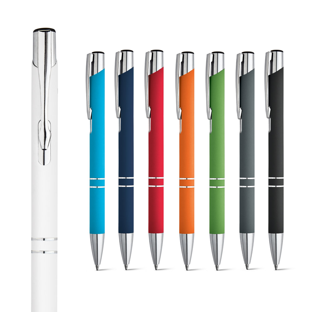 Rubber Coated Aluminum Ballpoint Pen - Fingest - Compton Martin