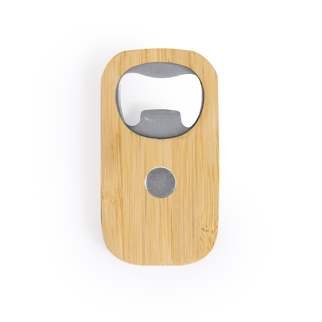 Bamboo Magnet Bottle Opener - Tintern printed with logo