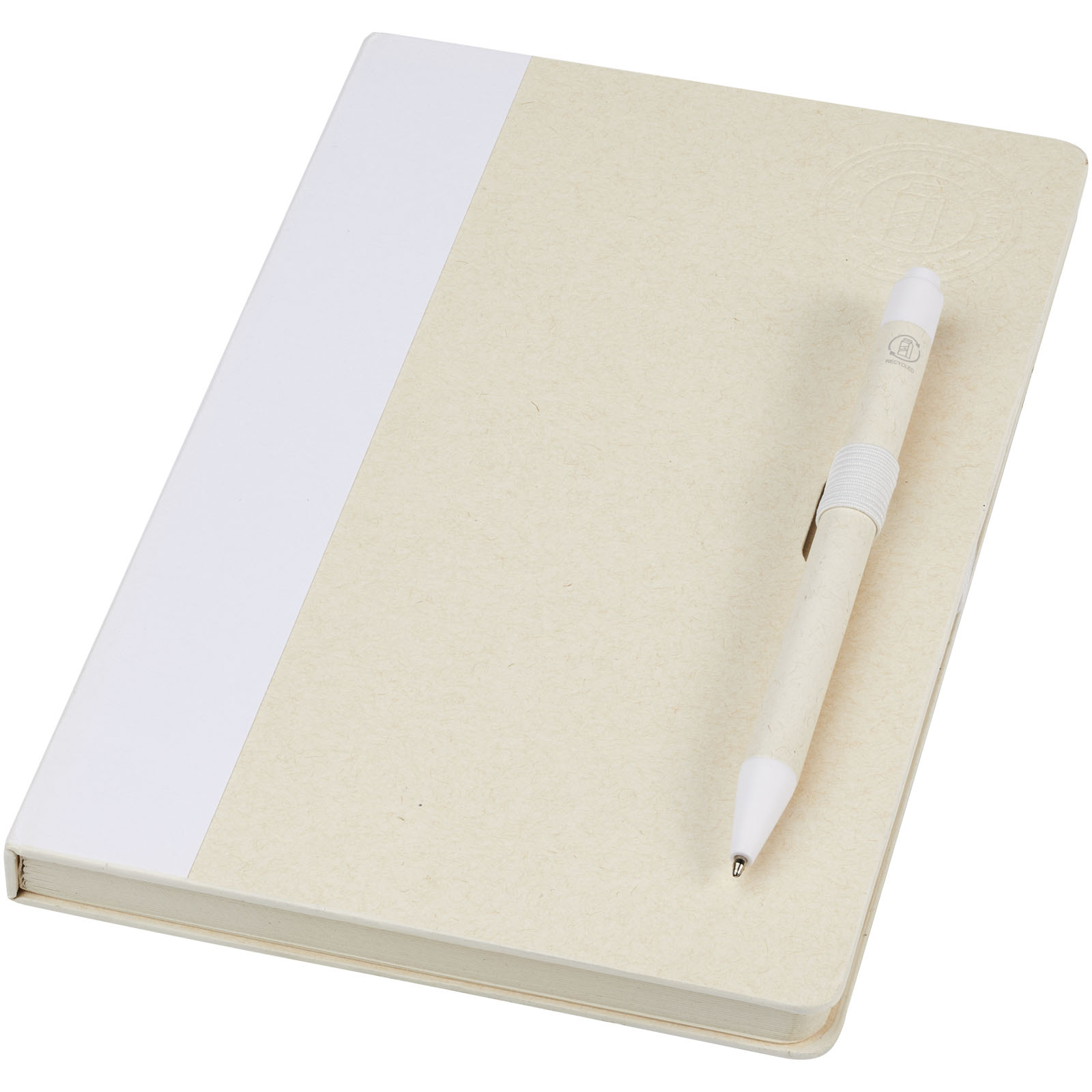 Öko-Milchkarton-Notizbuch und Stift-Set